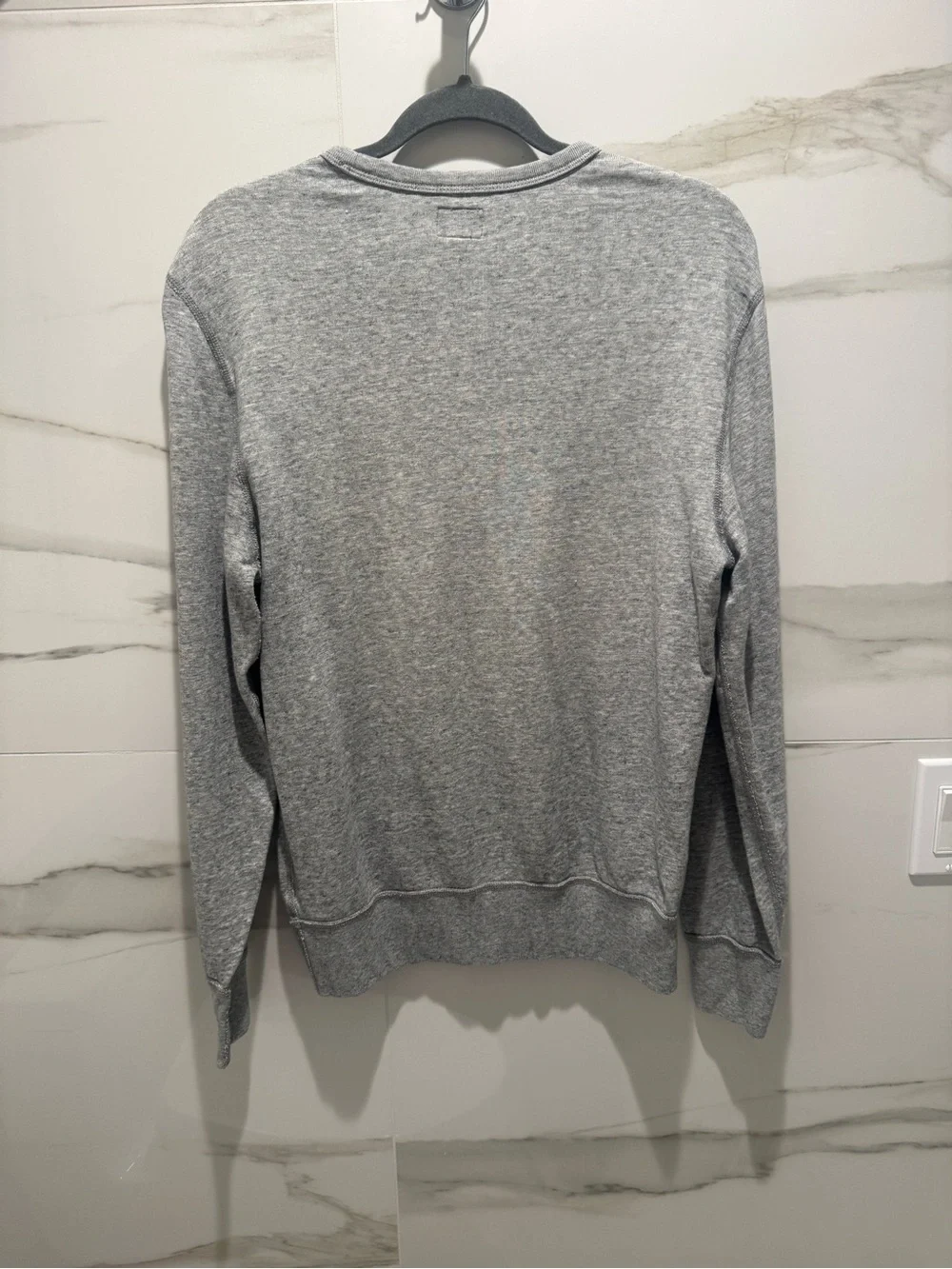 J. Crew Heather Gray Crewneck Pocket Sweater